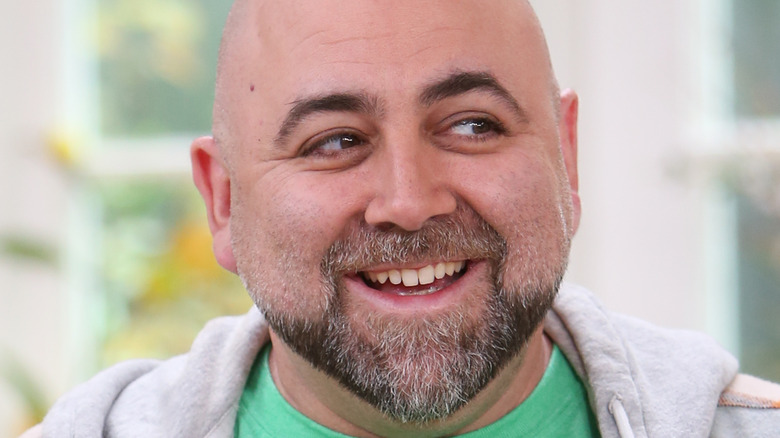 Duff Goldman smiling on set