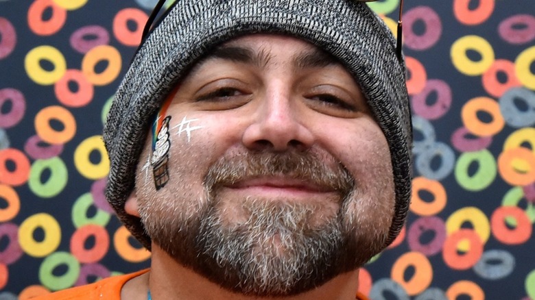 Duff Goldman with cheek sticker