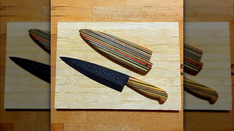 Duff Goldman's striped knife
