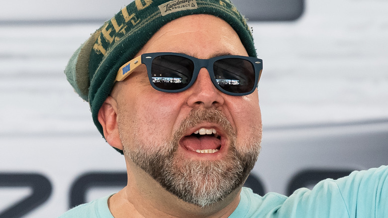 Duff Goldman wearing knit hat