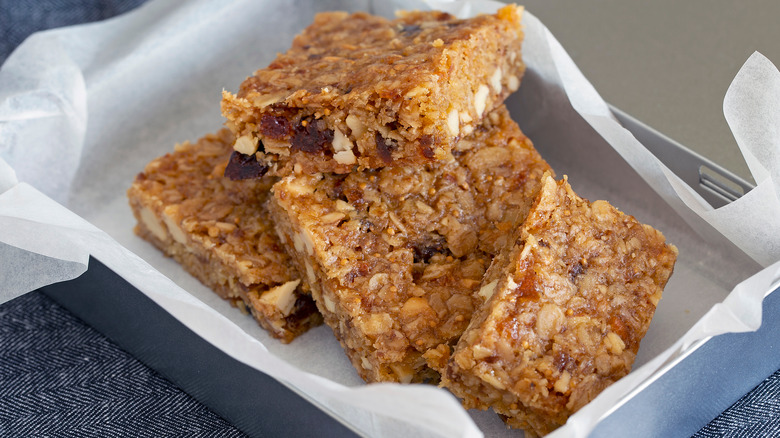  Barrette di muesli alias frittelle britanniche