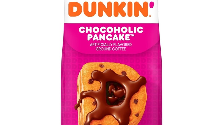 dunkin chocoholic pancake coffee bag