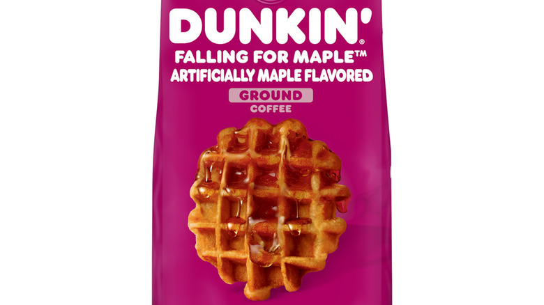 dunkin maple coffee bag