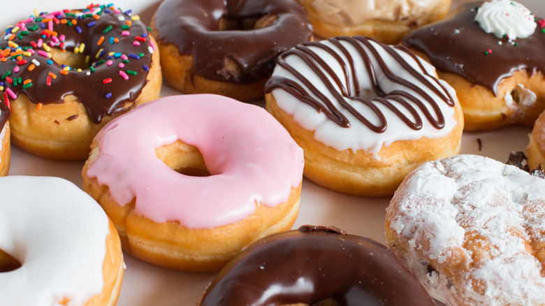 selection of Dunkin' donuts