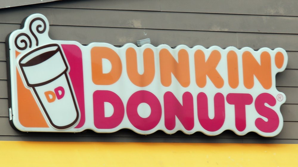 Dunkin' sign