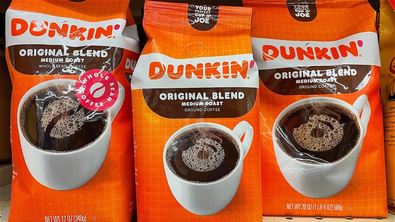 Dunkin Donuts bags of coffee