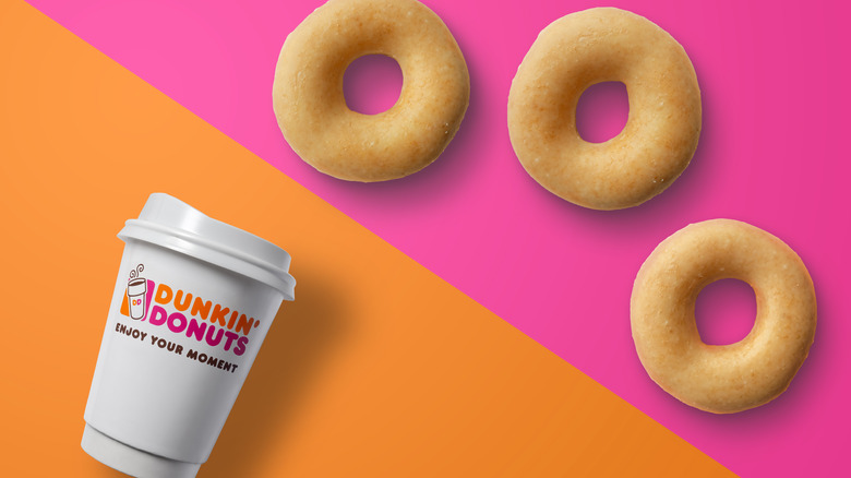 coffee and donuts from Dunkin'