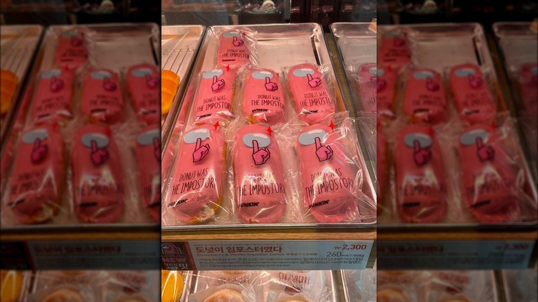 "Among Us" donuts at Dunkin' Korea locations