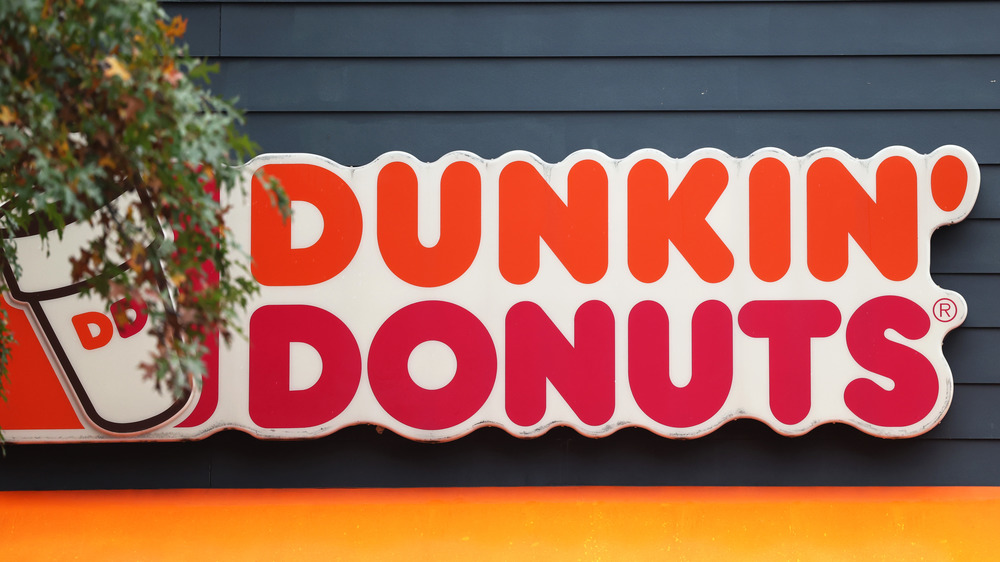 Dunkin' Donuts sign