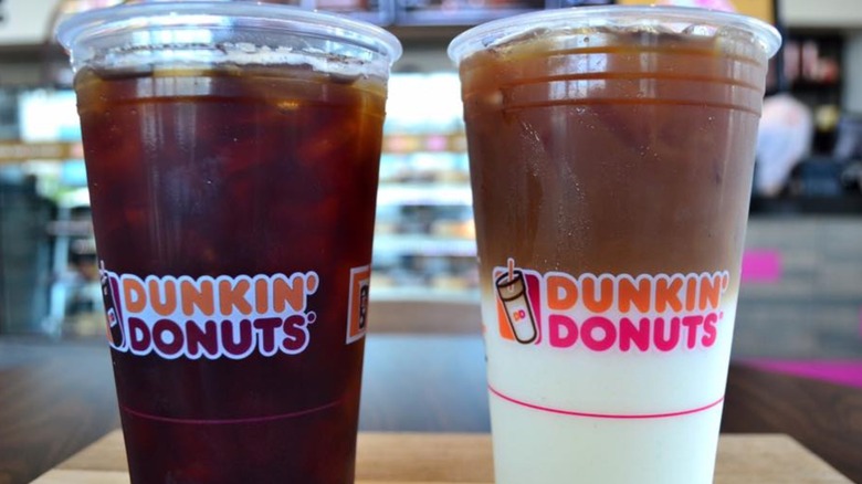 Iced beverages from Dunkin'