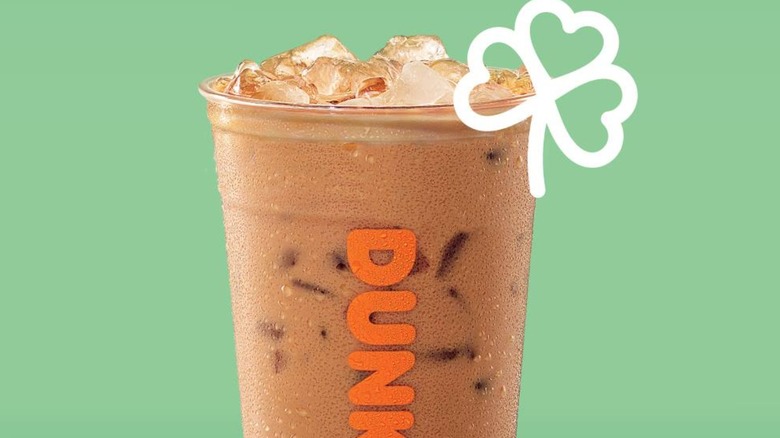 Dunkin' Irish Creme iced coffee