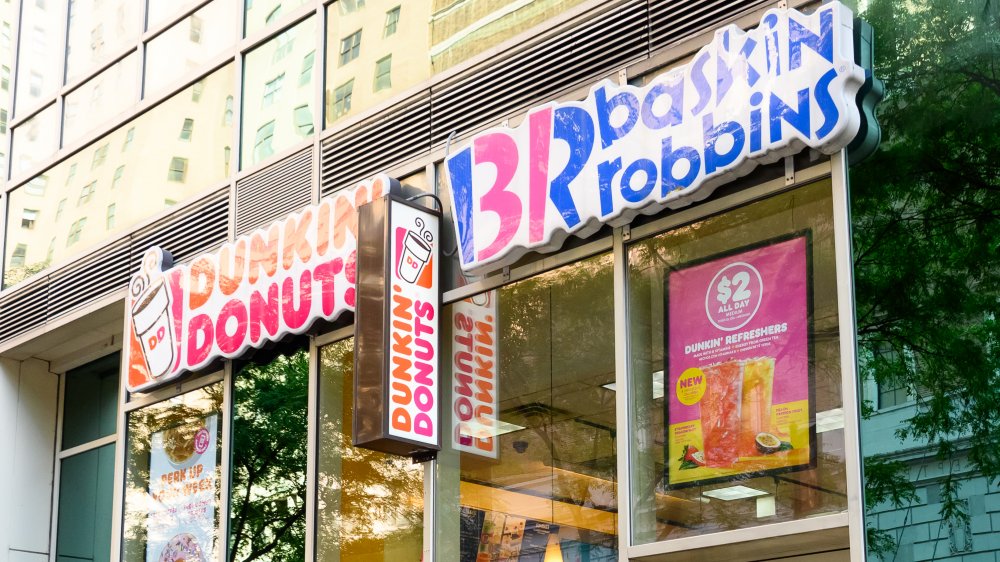 front of a Dunkin-Baskin Robbins location