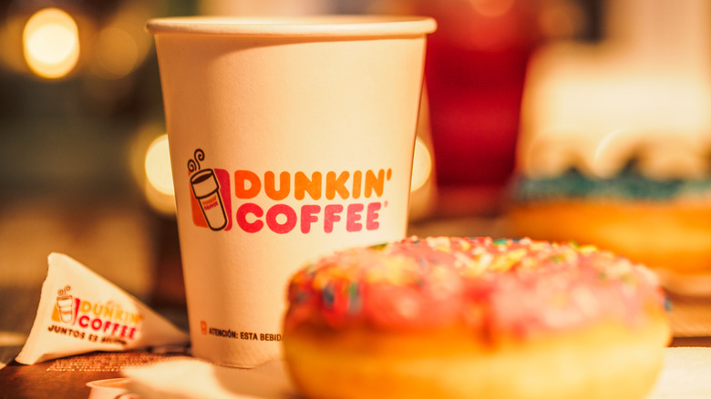 dunkin donut and coffee