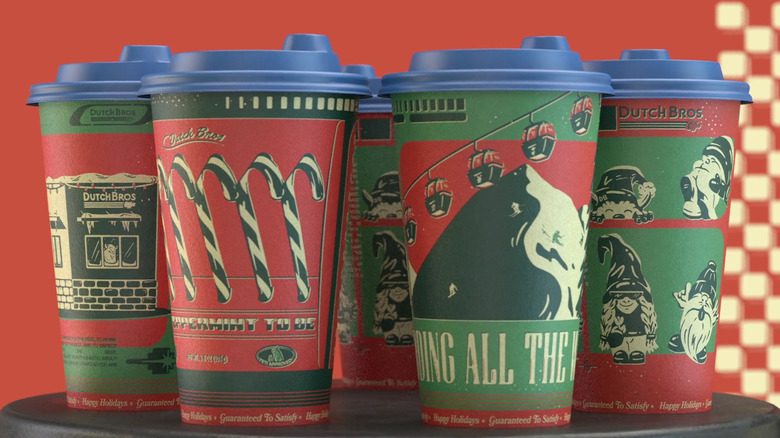 Dutch Bros holiday cups lineup