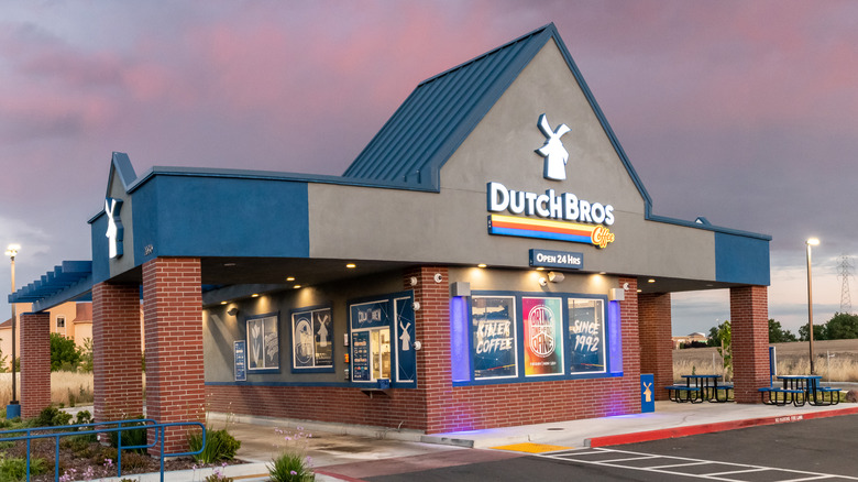 The exterior of a Dutch Bros Coffee location