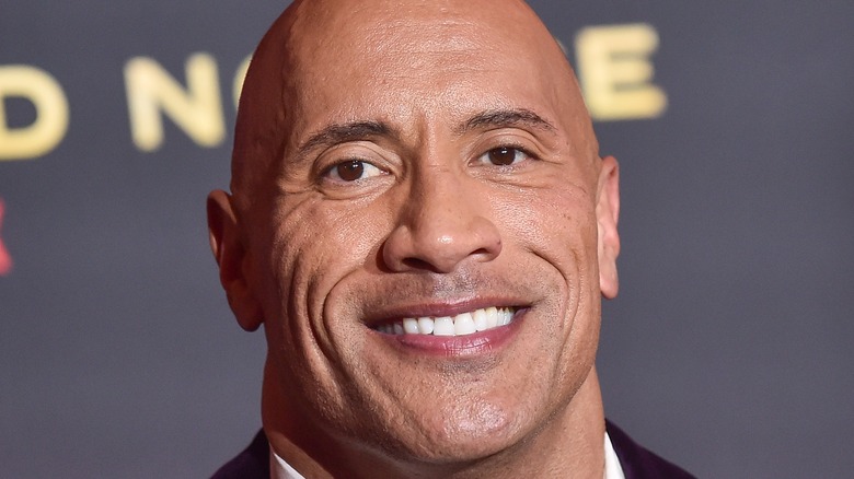 Dwayne Johnson smiling