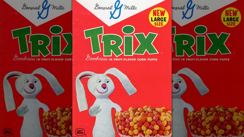 1960 Trix cereal box