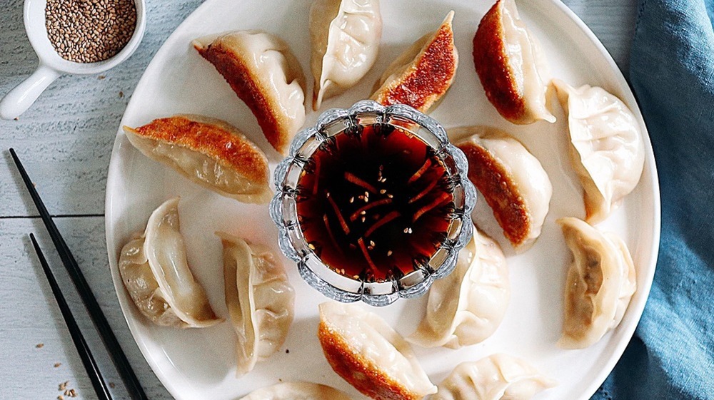 spicy chicken potstickers