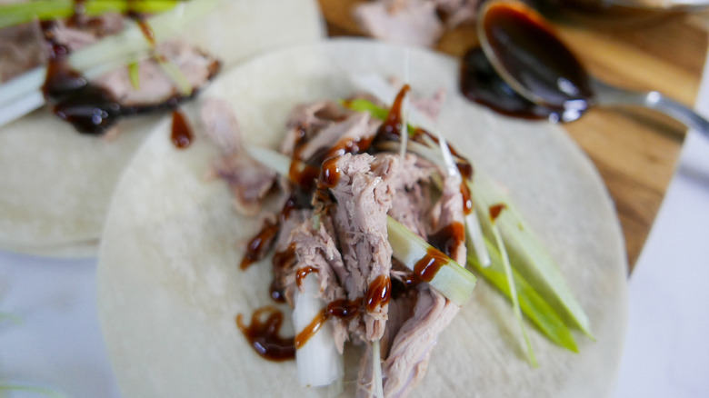 east at-home peking duck shredded