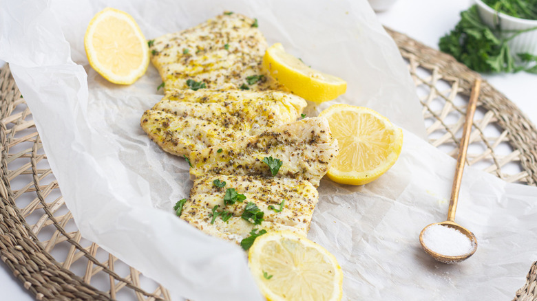 baked haddock lemon and parsley