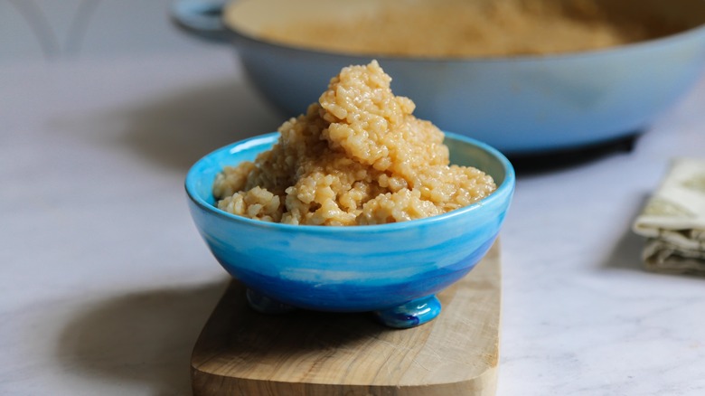 Easy Baked Risotto in bowl 