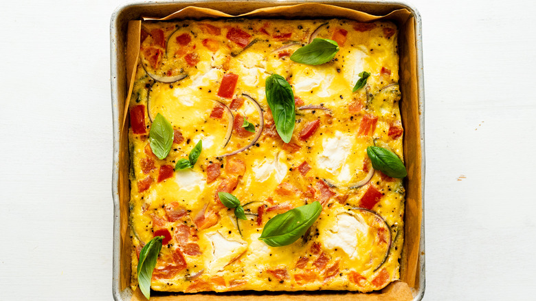 Easy Brunch Casserole in a dish