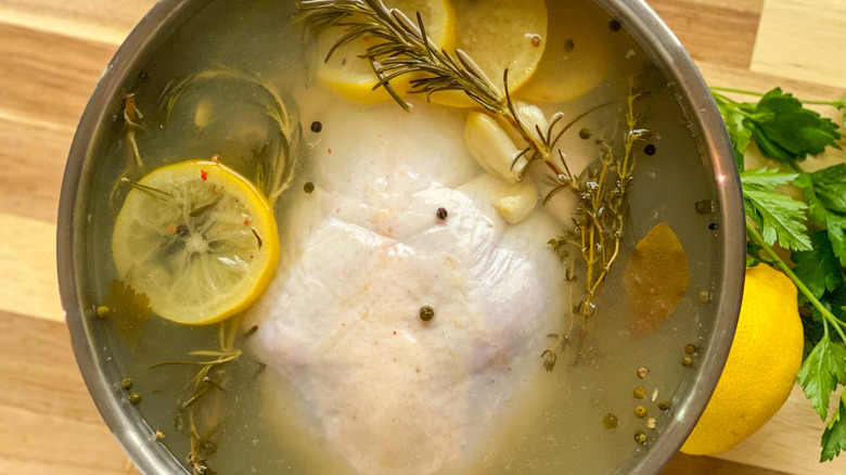 chicken in brine