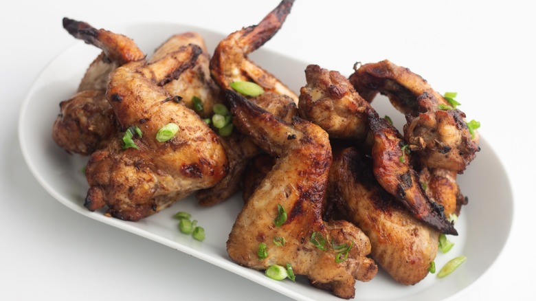 Chinese five spice chicken wings in a bowl