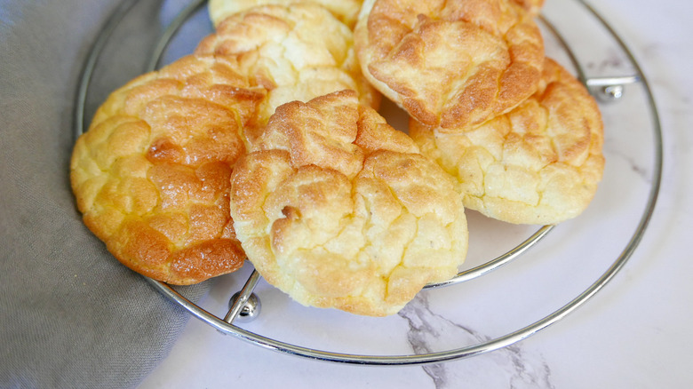 cloud bread on a trivet 