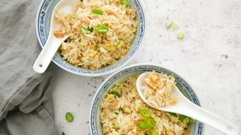 bowls of egg fried rice