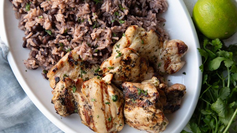 chicken with rice and beans