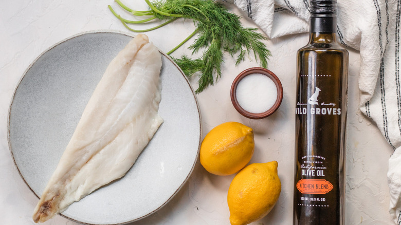 gather your ingredients to prepare grilled orange roughy 1633102697
