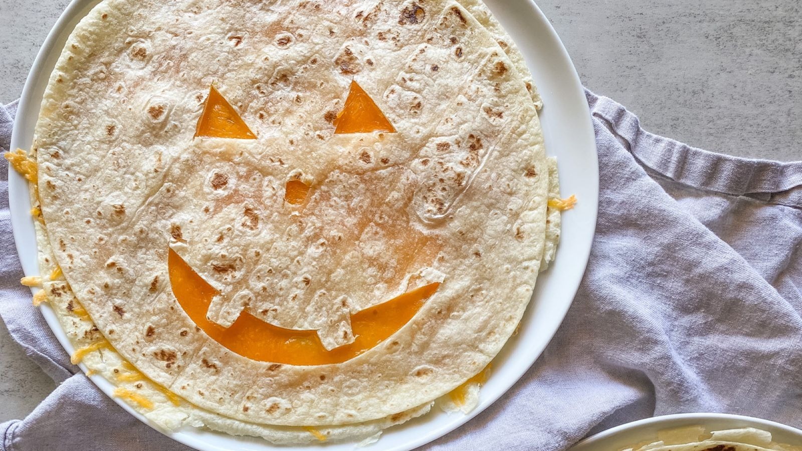 Easy Jack O Lantern Quesadillas Recipe