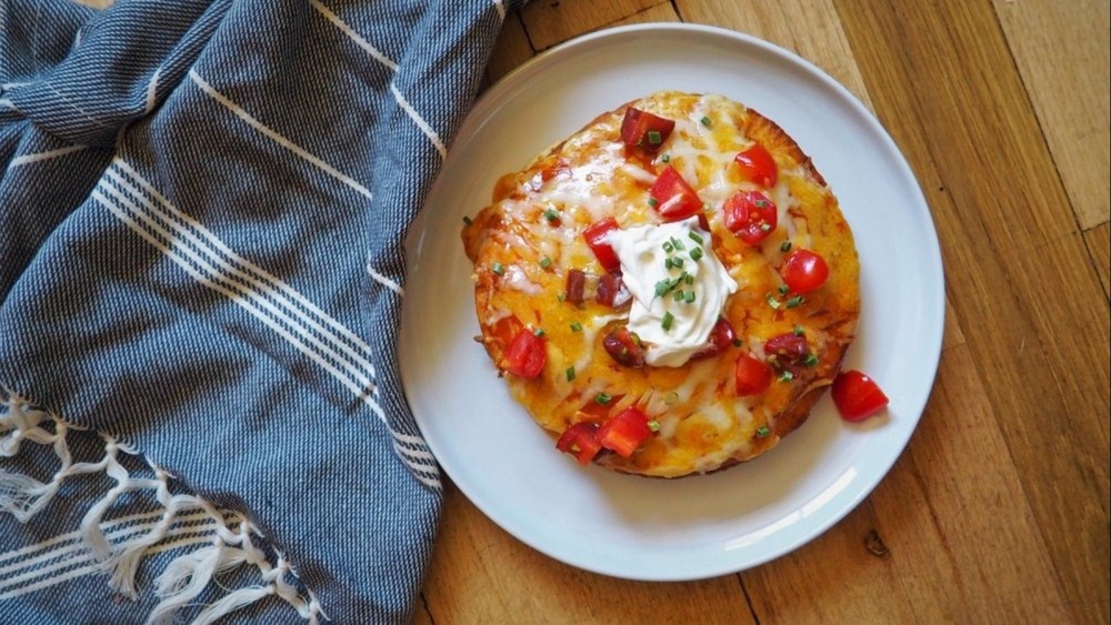 5-Ingredient Copycat Taco Bell Mexican Pizza on white plate
