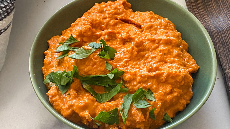 muhammara in a bowl