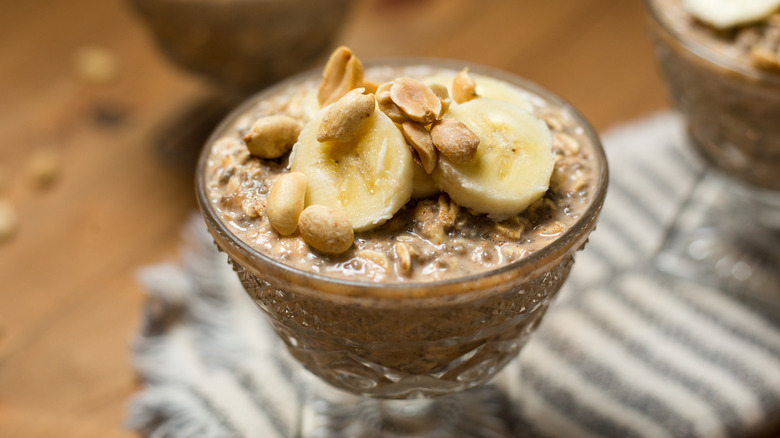 overnight oats served on table