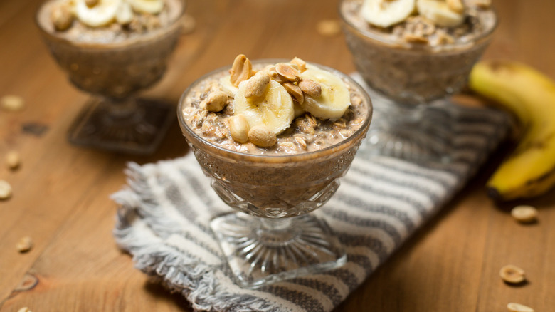 overnight oats served on table