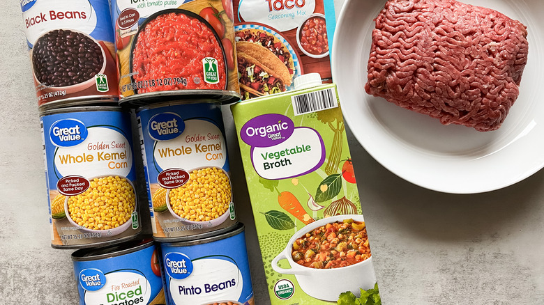 ingredients for taco soup