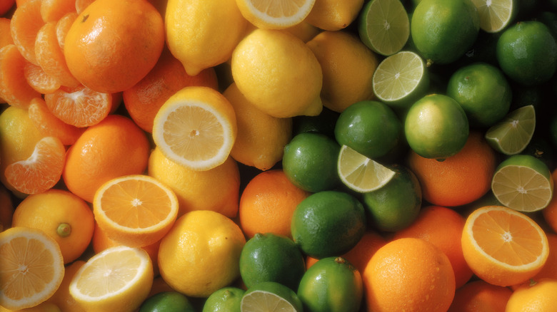 oranges, lemons, and limes