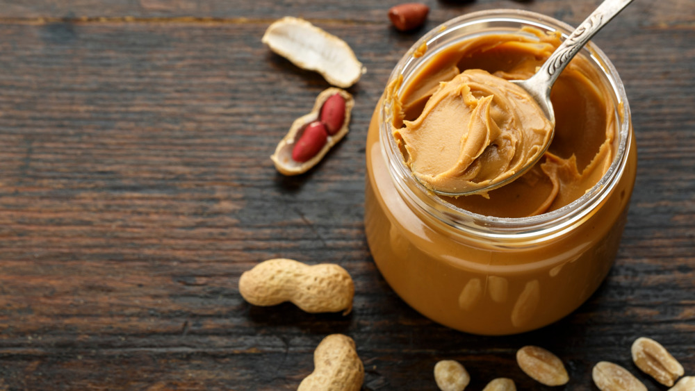 A jar of peanut butter