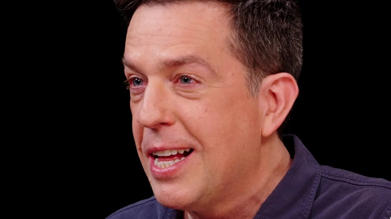 Ed Helms red tearfil eyes