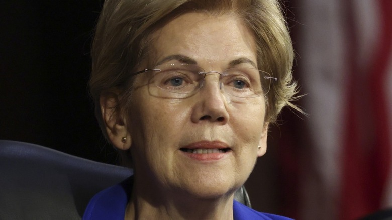 Senator Elizabeth Warren with glasses