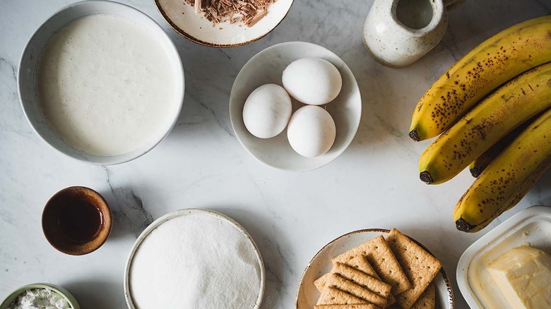 ingredients banana cream pie tarts