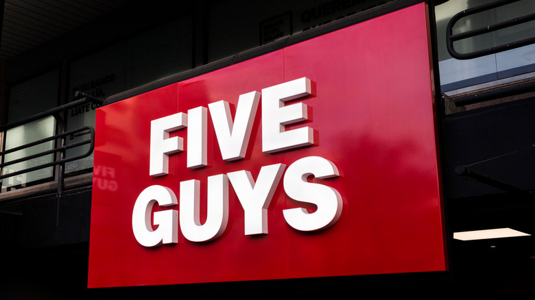 Five Guys sign