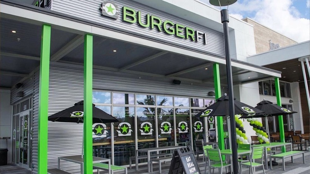 Exterior of BurgerFi restaurant