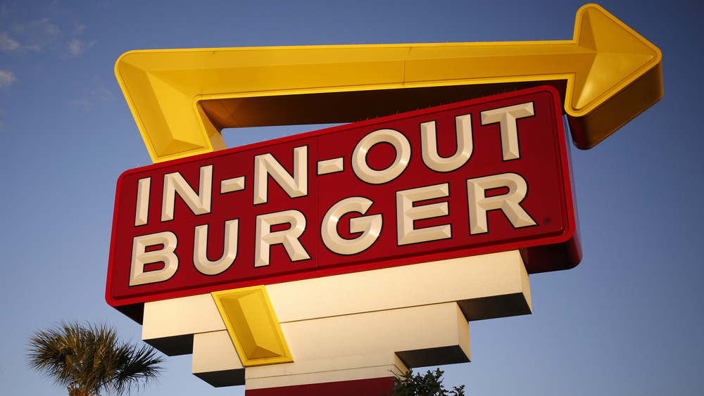An In-N-Out Burger sign