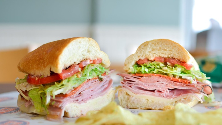 sliced sub sandwich