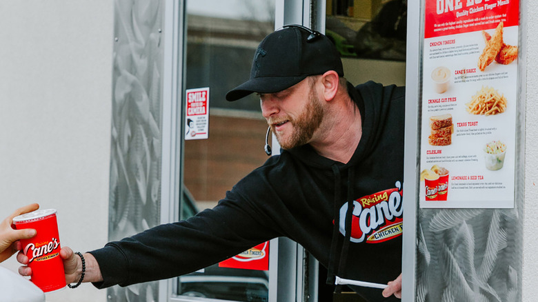 Raising canes drive-thru employee