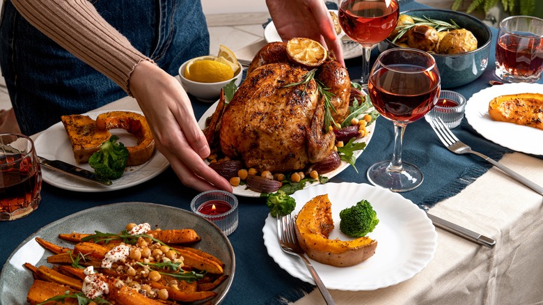 Thanksgiving turkey feast