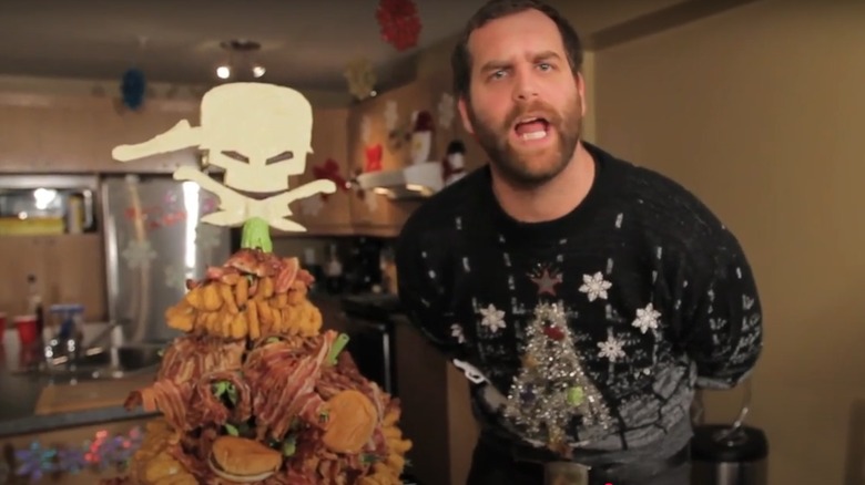 Harley Morenstein in an episode of Epic Meal Time